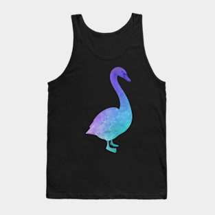 Blue and Purple Swan Tank Top